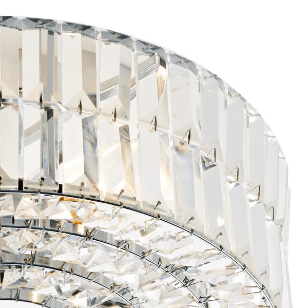 Errol Crystal Semi Flush Fitting Polished Chrome - Image 3