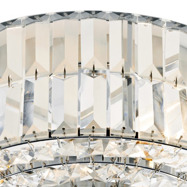 Errol Crystal Semi Flush Fitting Polished Chrome - Image 4