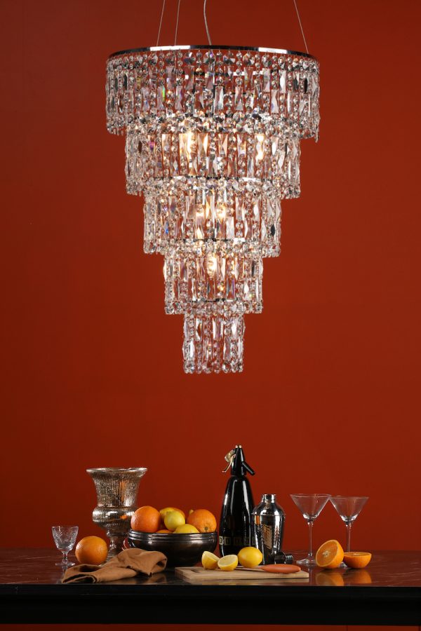 Escala 6 Light Round Crystal Pendant - Image 2