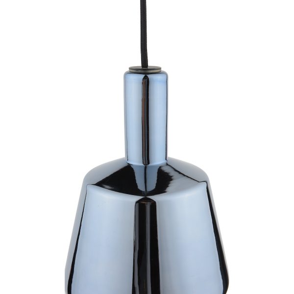 Esmeralda Single Pendant Blue Glass and Opal Glass - Image 3