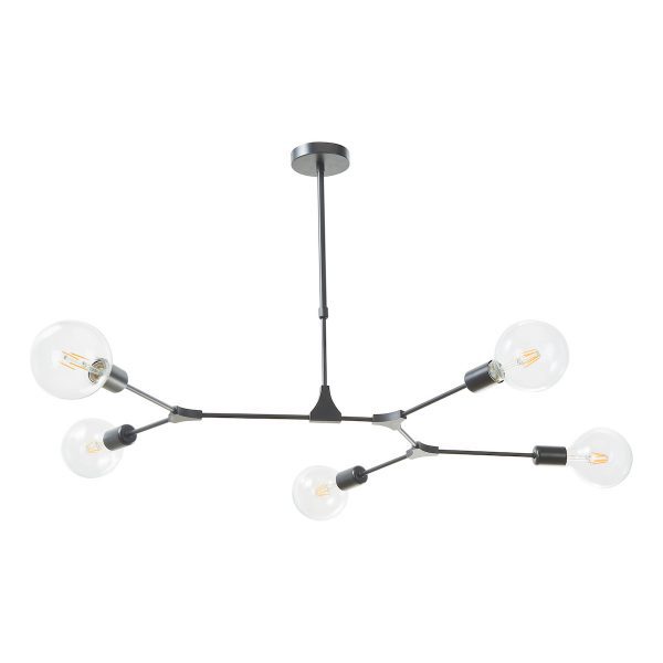 Euphemia 5 Light Pendant Black - Image 2