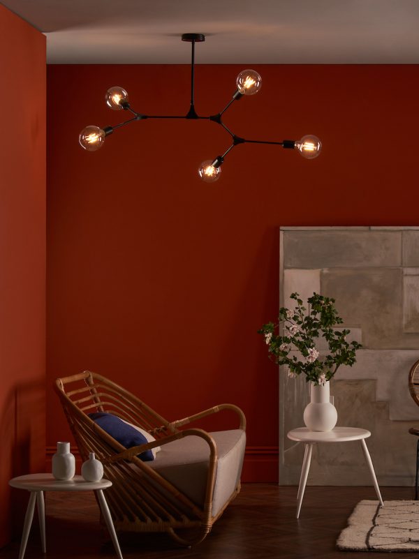 Euphemia 5 Light Pendant Black - Image 4