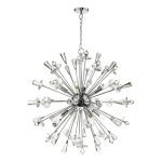 Exodus 8 Light Pendant Polished Chrome Crystal