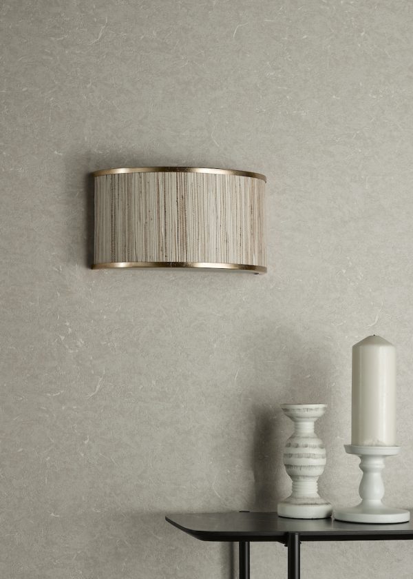 Fenella 2 Light Wall Light Gold Leaf and Seagrass - Image 6