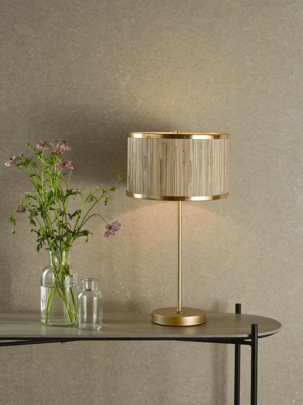 Fenella Table Lamp Gold Leaf - Image 6