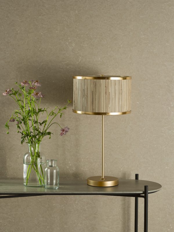 Fenella Table Lamp Gold Leaf - Image 7