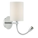 Feta Wall Light LED Polished Chrome Base Only