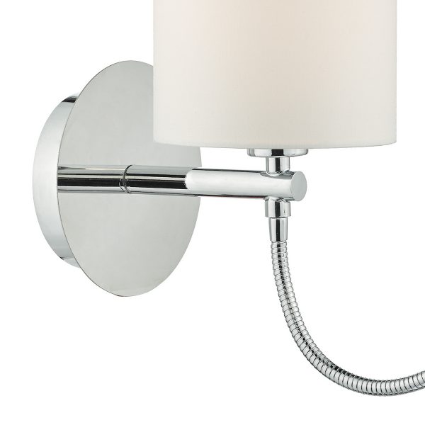 Feta Wall Light LED Polished Chrome Base Only - Image 3