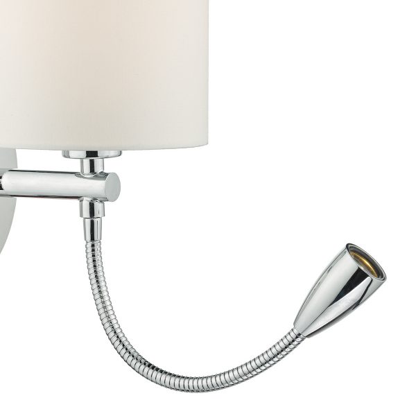 Feta Wall Light LED Polished Chrome Base Only - Image 4