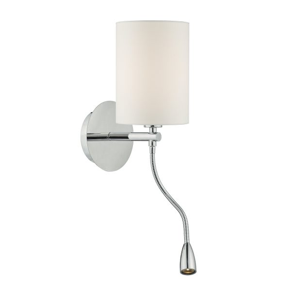 Feta Wall Light LED Polished Chrome Base Only - Image 5