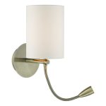 Feta Wall Light LED Antique Brass Base Only