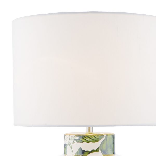 Filip Table Lamp Green Leaf Print Base Only - Image 3