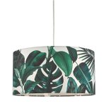 Filip Green Leaf Print Easy Fit Shade 35cm