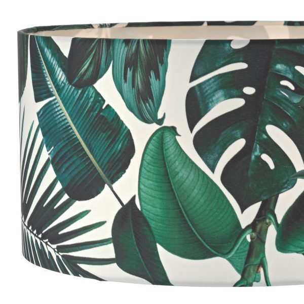 Filip Green Leaf Print Easy Fit Shade 35cm - Image 3