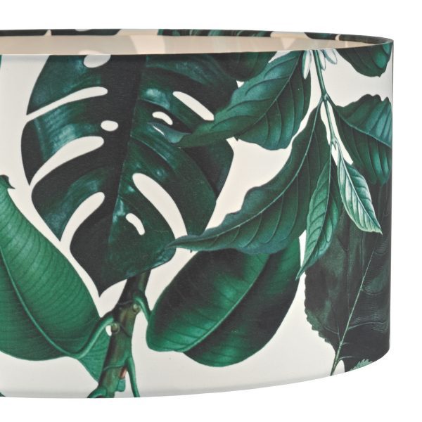 Filip Green Leaf Print Easy Fit Shade 35cm - Image 5