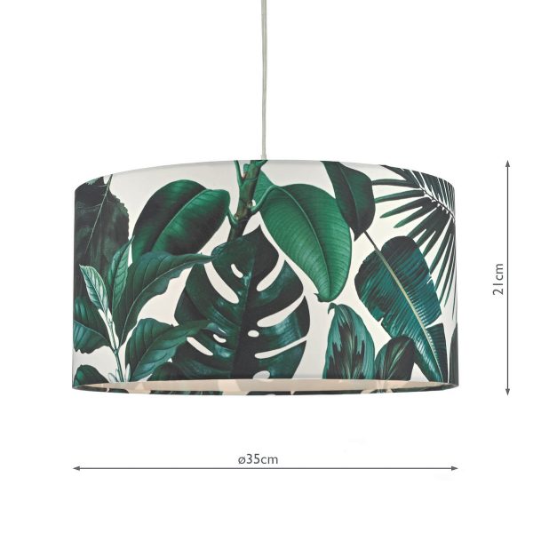 Filip Green Leaf Print Easy Fit Shade 35cm - Image 6