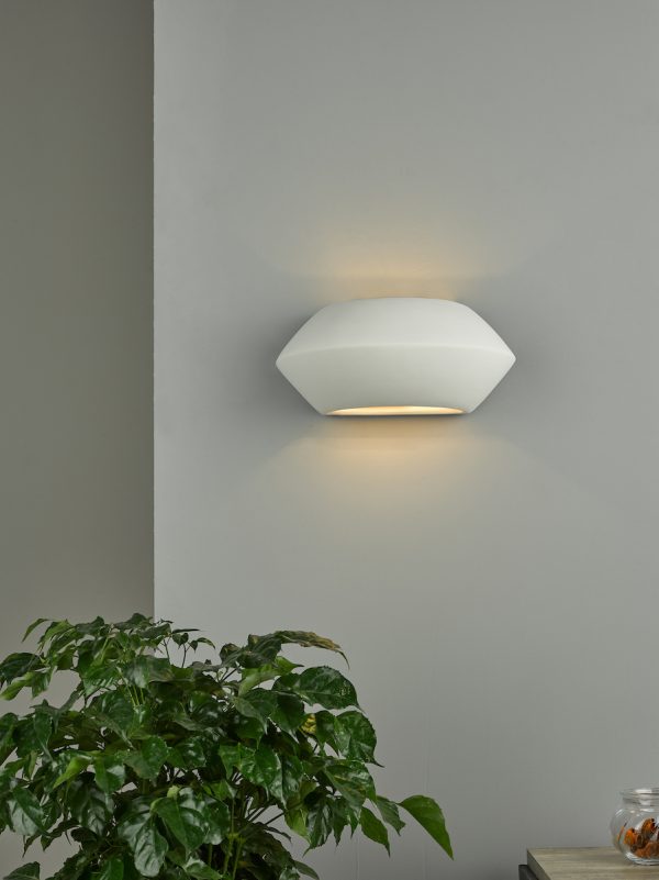 Foden Ceramic Wall Washer White Unglazed - Image 5