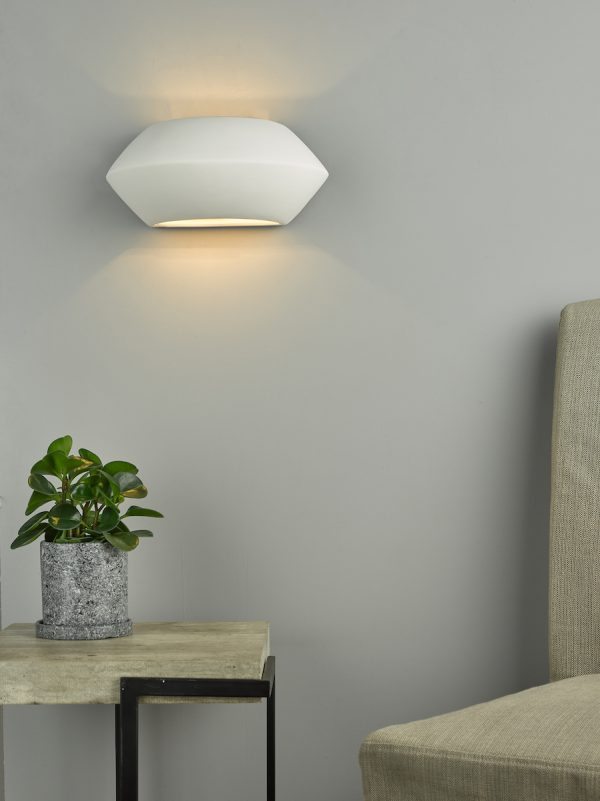 Foden Ceramic Wall Washer White Unglazed - Image 6