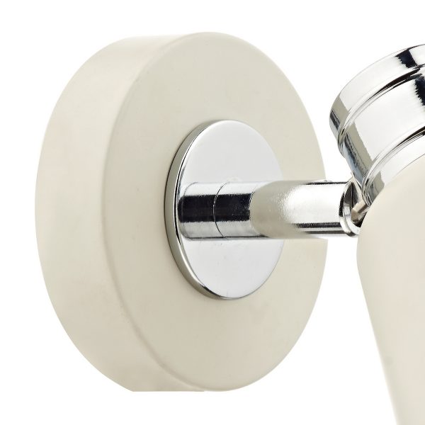 Fry Single Wall Spotlight Cream Polished Chrome - Image 2
