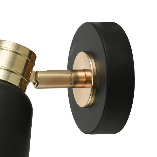 Fry Single Wall Spotlight Black & Rose Gold - Image 3