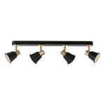 Fry 4 Light Bar Spotlight Black & Rose Gold