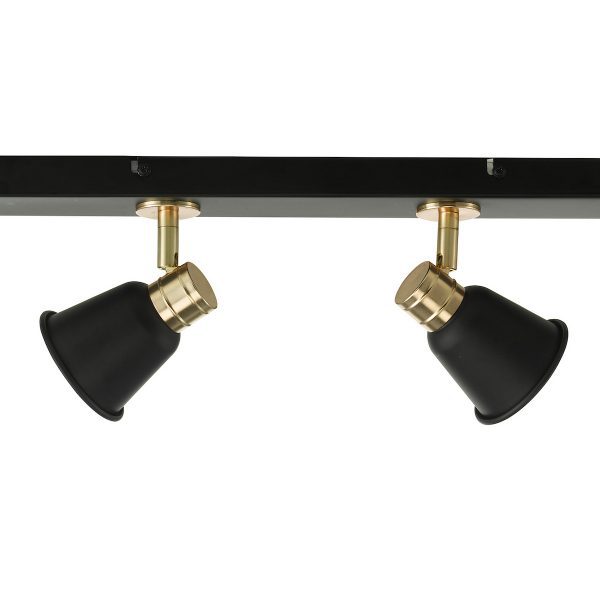 Fry 4 Light Bar Spotlight Black & Rose Gold - Image 3