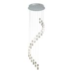 Galileo 20 Light Cluster Pendant Polished Chrome Crystal LED - 2M Drop