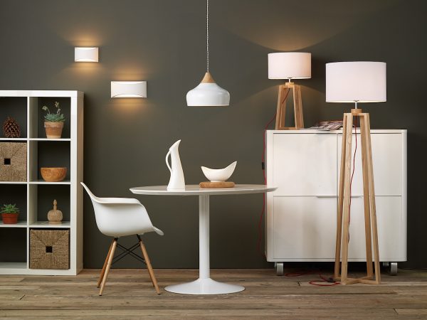 Gaucho 1 Light Pendant White - Image 4