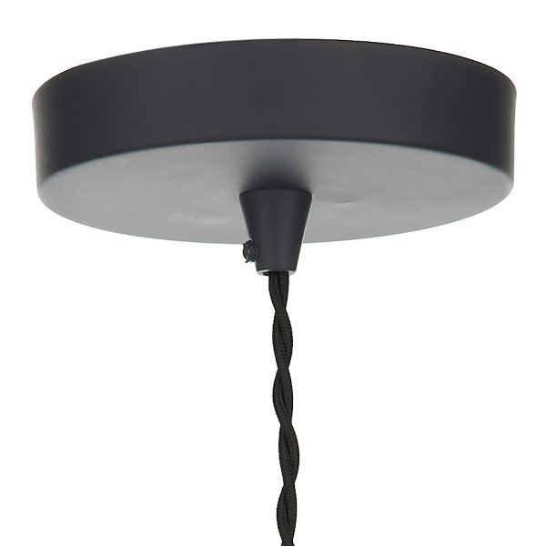 Gaucho 1 Light Pendant Black - Image 2