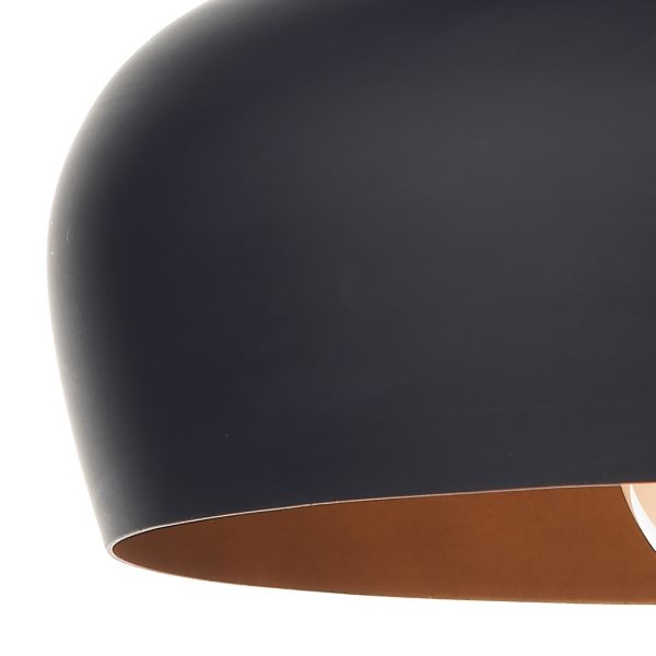Gaucho 1 Light Pendant Black - Image 4