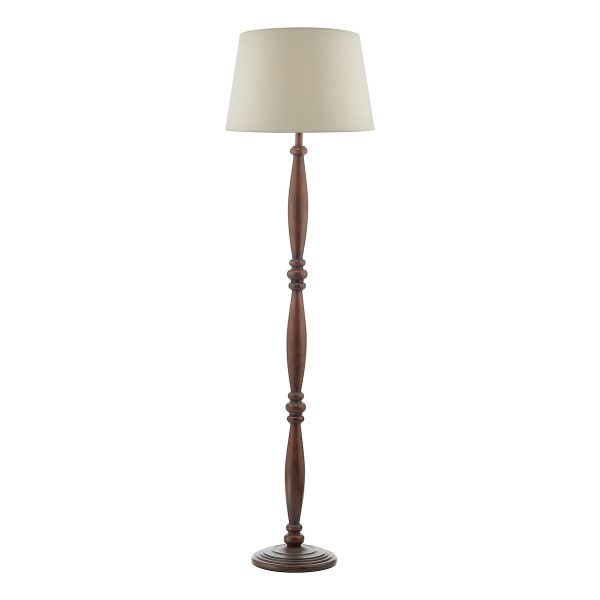 Hayward Floor Lamp Dark Wood Base Only