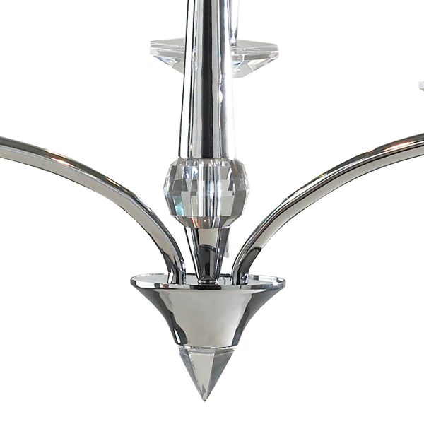 Hyperion 3 Light Dual Mount Pendant Polished Chrome Crystal - Image 2