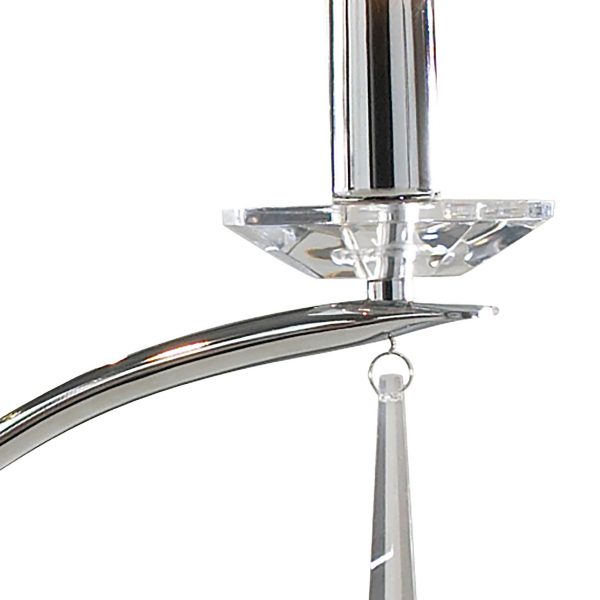 Hyperion 3 Light Dual Mount Pendant Polished Chrome Crystal - Image 4