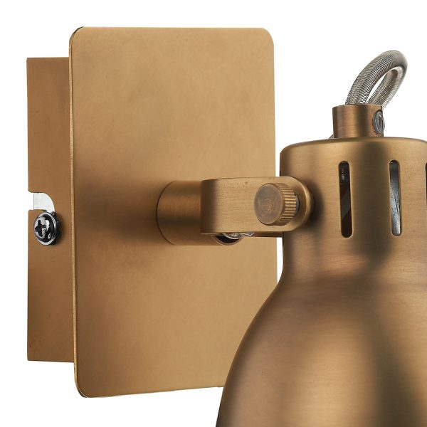 Idaho Single Wall Spotlight Natural Brass - Image 2