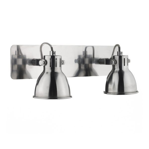 Idaho 2 Light Wall Spotlight Natural Chrome