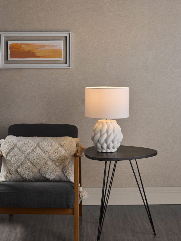 Idonia Table Lamp White With Shade - Image 5
