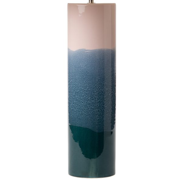 Ignatio Table Lamp Ceramic Pink & Blue Base Only - Image 3