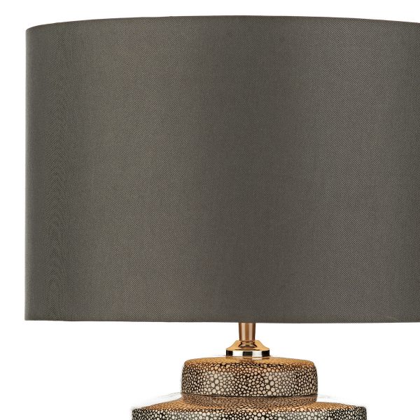 Igor Table Lamp Grey Shagreen Base Only - Image 3