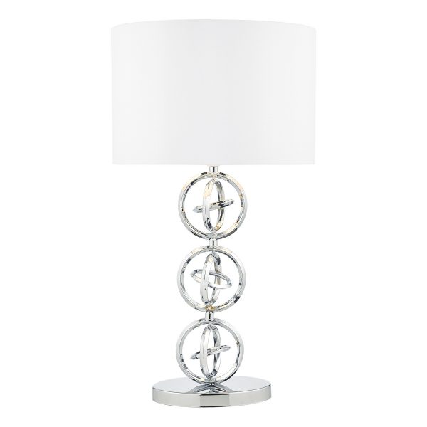 Innsbruck Table Lamp Polished Chrome With Shade