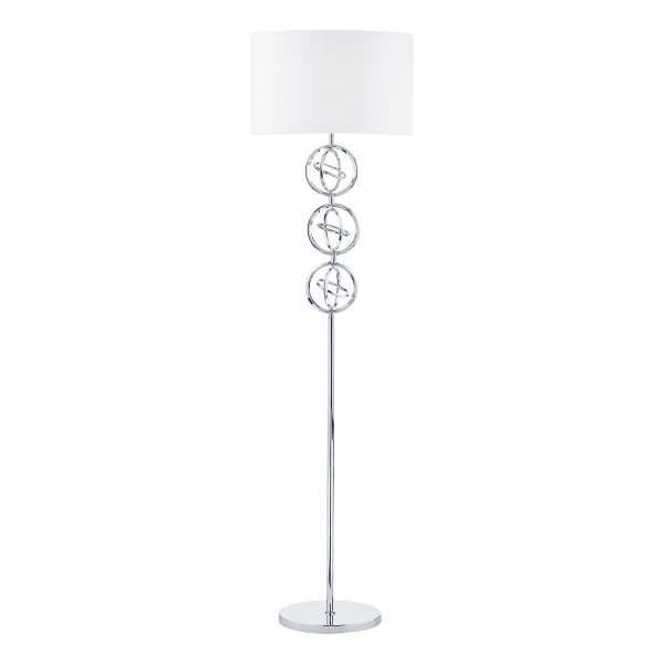 Innsbruck Floor Lamp Polished Chrome With Shade