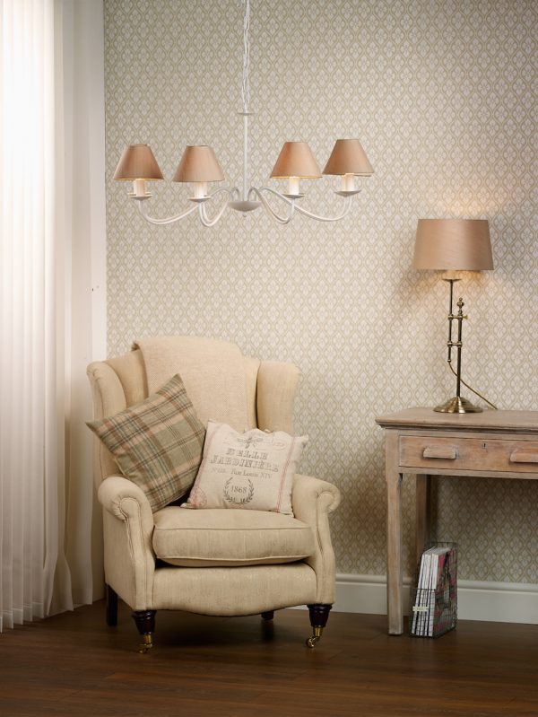 Irwin 8 Light Pendant Dual Mount White - Image 7