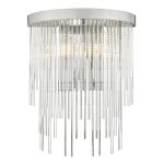 Isla 2 Light Wall Light Polished Chrome And Clear Glass