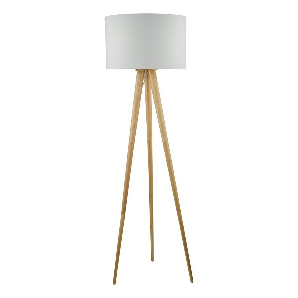 Ivor Tripod Floor Lamp Light Oak Base Only - Image 2