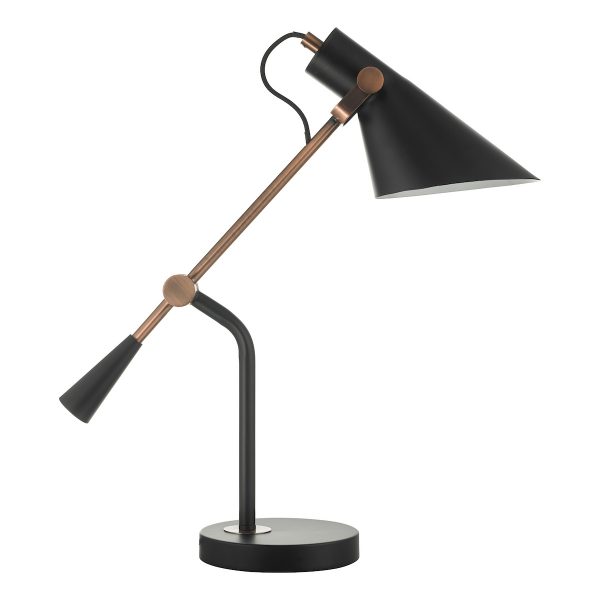 Jack Task Table Lamp Black Antique Copper - Image 2