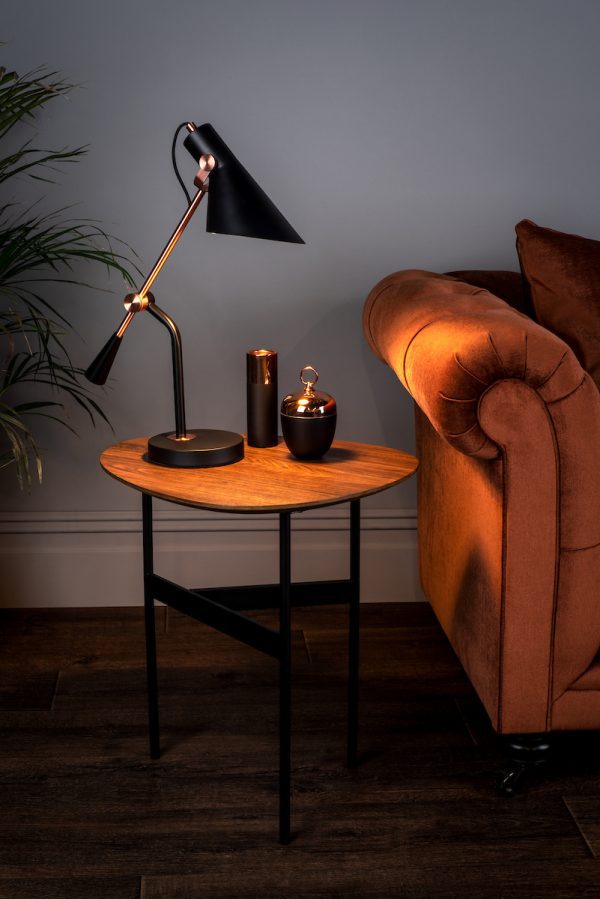 Jack Task Table Lamp Black Antique Copper - Image 7