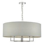 Jamelia 5lt Pendant Polished Chrome & Grey