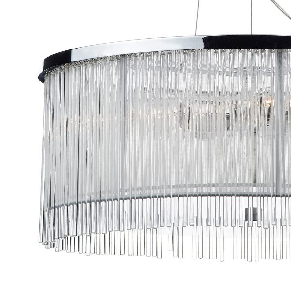 Japan 3 Light Pendant Polished Chrome Glass - Image 3