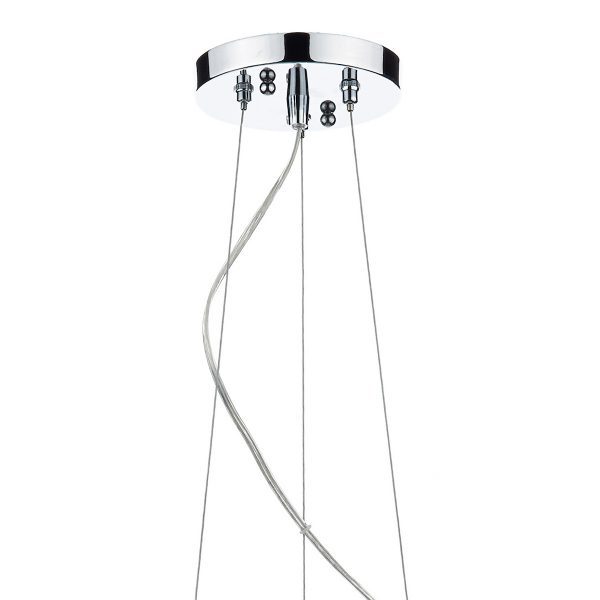 Japan 3 Light Pendant Polished Chrome Glass - Image 4