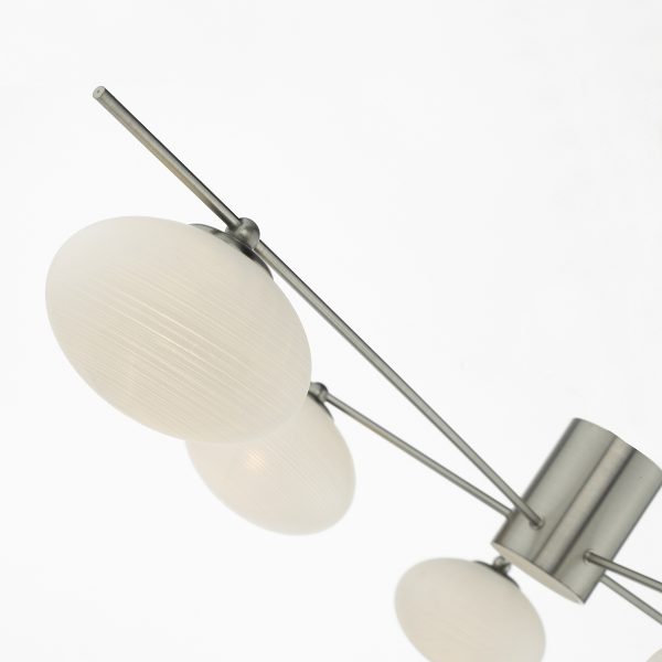Jasper 5 Light Semi Flush Satin Nickel - Image 3