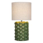 Jayden Table Lamp Green Reactive Glaze With Shade